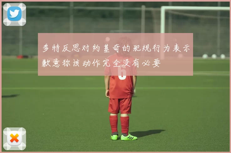 多特反思对约基奇的犯规行为表示歉意称该动作完全没有必要